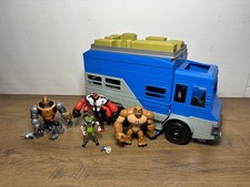 Ben 10 Rustbucket Truck Transforming RV Van Playset Platmates + Figures Bundle