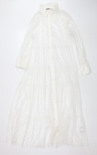 ZARA Women White Polka Dot