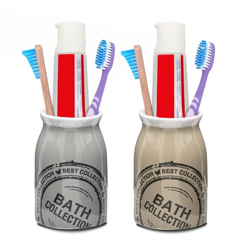 Ceramic toothbrush tumbler - toothbrush,