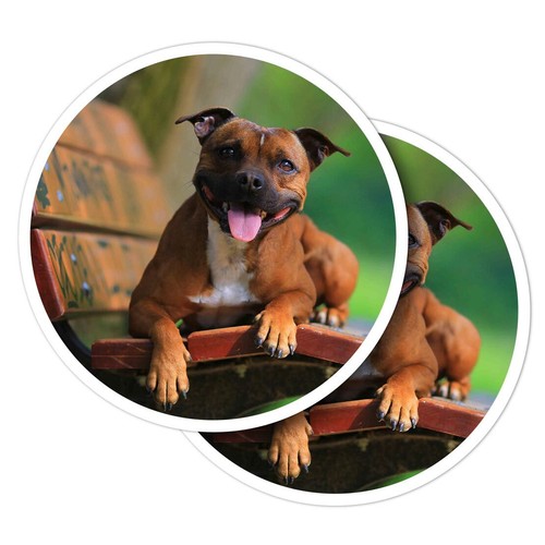 Vinyl stickers happy red - 2x,
