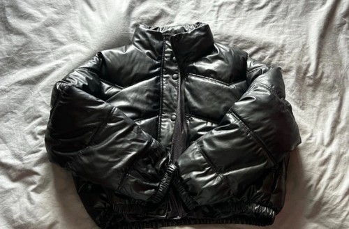 Zara women black puffer - women's,