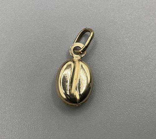 9ct gold coffee bean - gold,