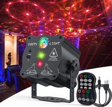 Laser Stage Light Disco Ball Voice Controlled LED Party Light USB Charging