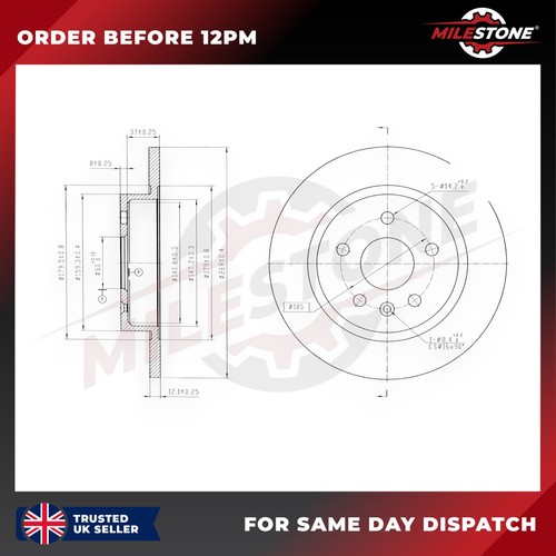 Brake disc for - 2x,