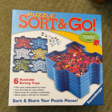 Ravensburger Puzzle Sorting Trays Sort and Go! Stackable Pack of 6  Jigsaws