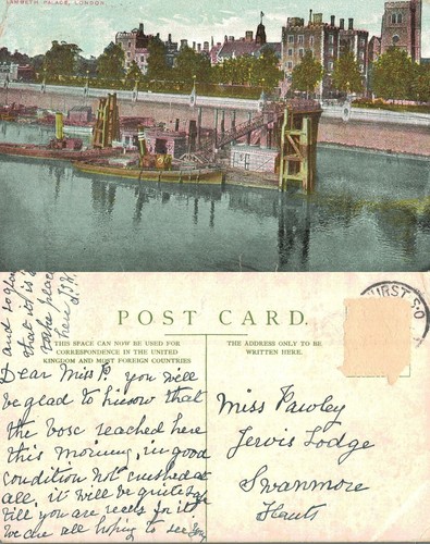 Vintage postcard lambeth - vintage,