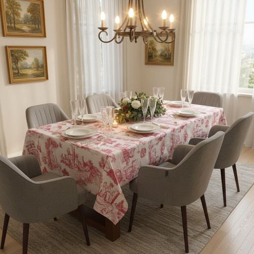 Toile jouy tablecloth - de,
