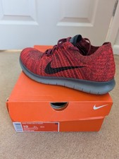 Nike FreeRun Flyknit - Red/Black - UK 9 - Excellent condition