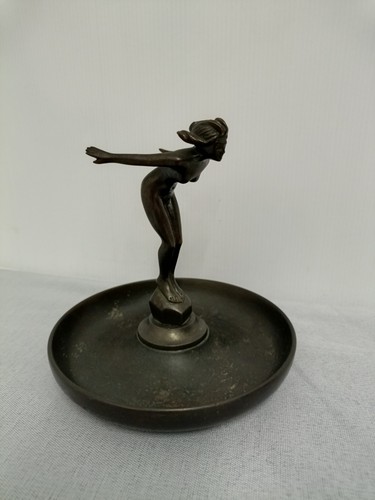 Antique bronzed art - bronzed, deco