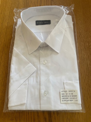 Double two white short sleeve - two,