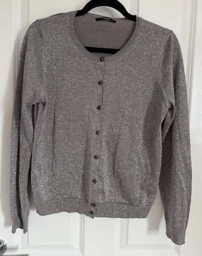George silver metallic knit - george,