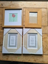 4 Photo Frames , 2 new picture size 6" x 4"