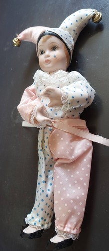 Porcelain clown figurines - porcelain,