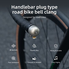 ROCKBROS Mini Loud Voice Bicycle Bell Road Bike Handle Bar End Plug Safety 