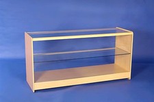  GLASS MAPLE DISPLAY COUNTER 1800MM RETAIL SHOP FITTINGS CASH WRAP TILL NEW