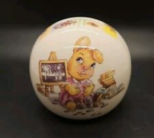 Pendelfin Rabbits Money Box Vintage RARE Hard To Find 3.5" ball shape