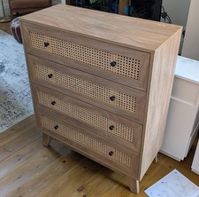 Bohemian Rattan Dresser Woven