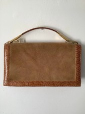 Vintage 50s clutch bag lizard