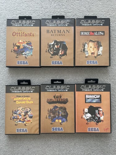 Sega megadrive games brown - -,