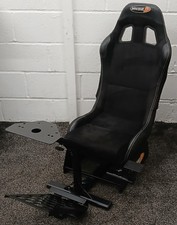 Playseat Evolution Black Suede Gaming Chair With Gear Shifter Mount