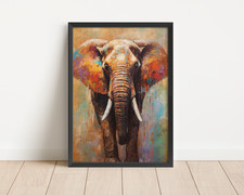 Elephant wall art print - elephant,