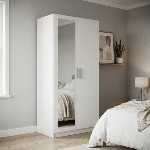 Elegant door white wardrobe - elegant, 2-door