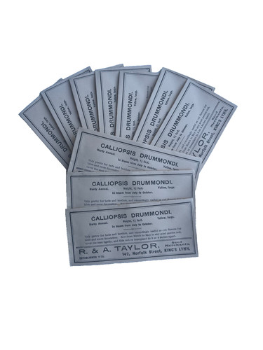 Vintage paper seed - , packets