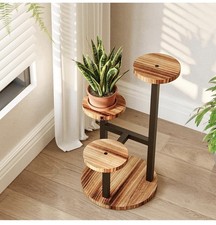 Bamworld Plant Stand Indoor Tiered Small Metal Plant Shelf