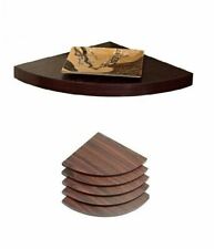 Retro Walnut Floating Shelf & Vintage Dark Oak Storage Shelves Kit Display Unit