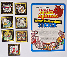 1990 Quaker Cereal Harvest Krunch Bars - Hidden Squirrel Sticker set & Card