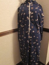 Mens navy-blue hooded