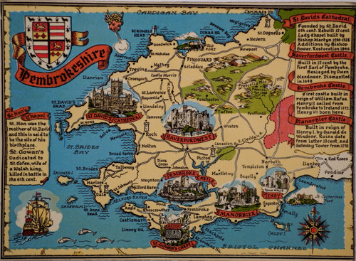 Postcard comic map - comic,