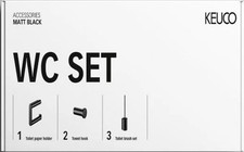 Keuco Matt Black WC Set
