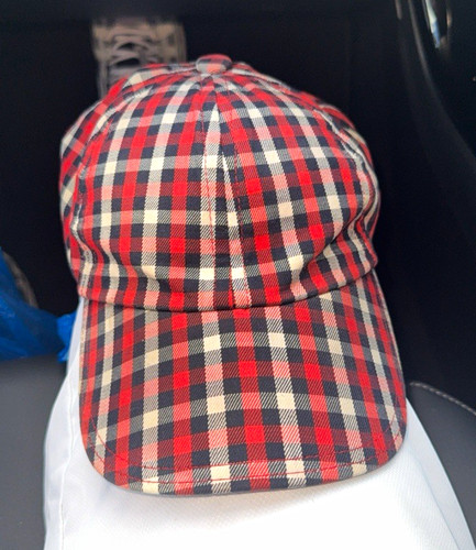 Red check aquascutum baseball - red,