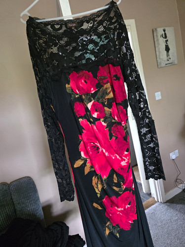 Phase eight black pink - black, floral