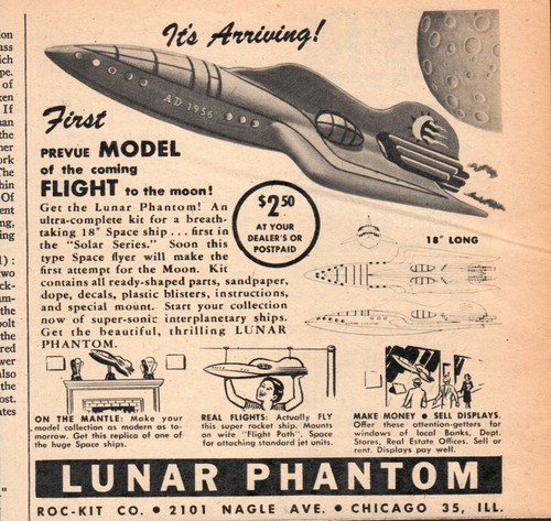 1947 lunar phantom rocket - lunar,