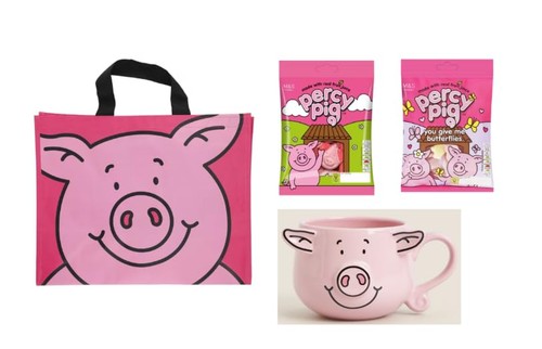 Percy pig gift set - pig, with