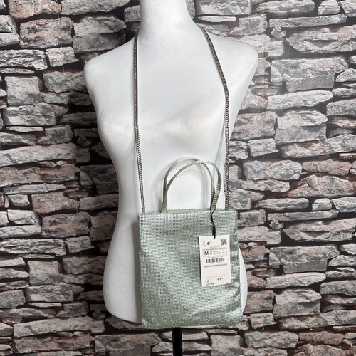 Bnwt zara green shoulder - zara,