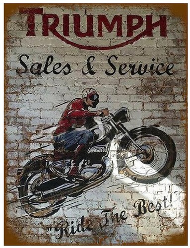 Triumph motorcycles sign - triumph,
