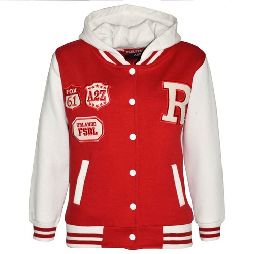 Kids baseball hooded red - kids, r
