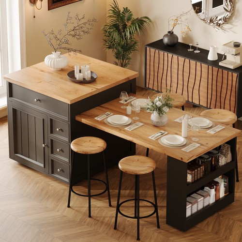 Extendable kitchen island - extendable,