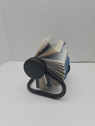 Rolodex black rotary - black, card