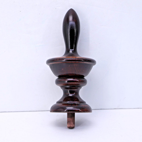 Vintage wood finial top - finial, for