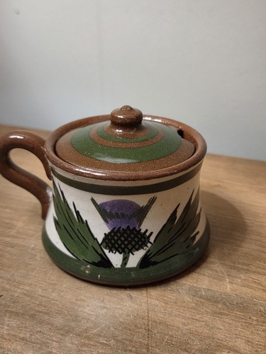 Longpark pottery mustard - pottery, pot