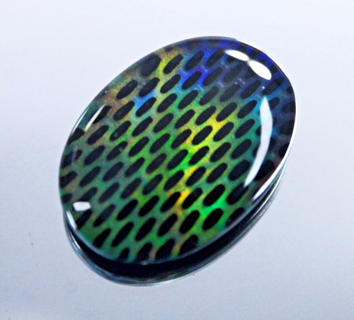 Fire opal doublet - ct,
