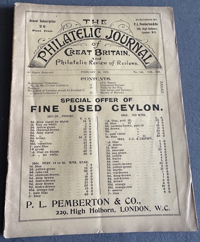 The philatelic journal - the,
