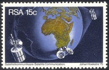 RSA 1975 Radio Dish Aerial/Satellites/Telecommunications/Globe/Space 1v (n23304)