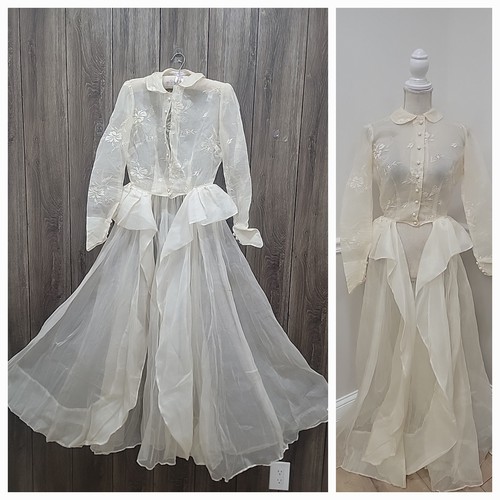 Vintage dress antique cotton - dress-antique,