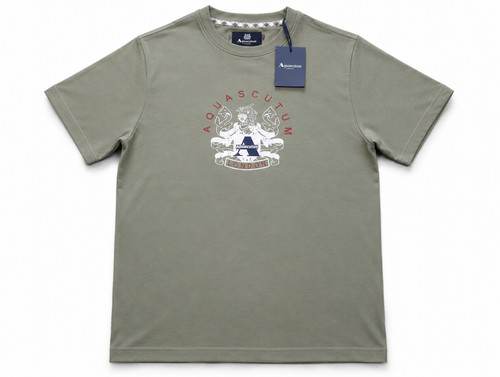 Aquascutum men shirt green - men's,
