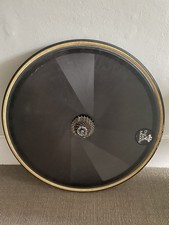 Miche Supertype 10 speed disc wheel with glued tub and cassette
